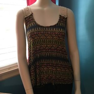 SOLD // Multi Patterned tank top